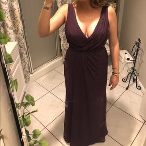 Plum long formal dress